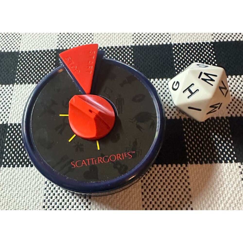 Timer Dice Vintage 1988 Scattergories Board Game Replacement Pieces‎ Parts